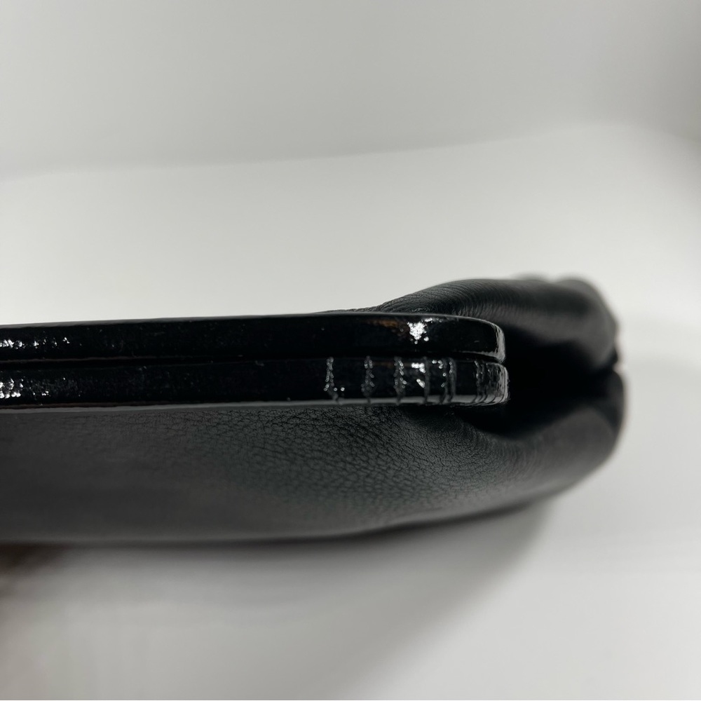 Rosie Pope Maternity Soft Black Leather Diaper Clutch - Picture 6 of 15